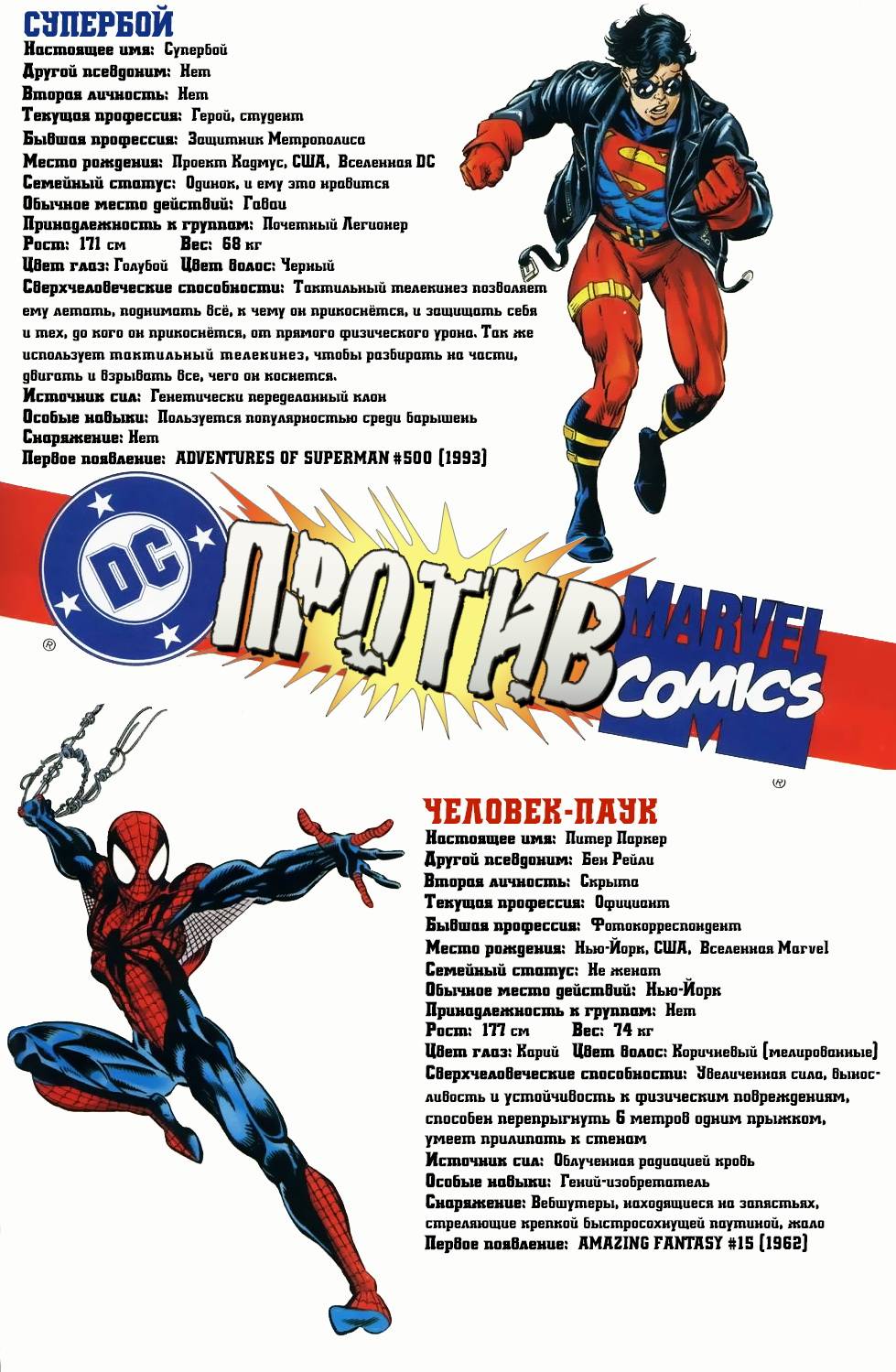 DC против Marvel №1 онлайн